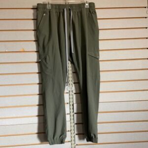 Medgear Modern Medical Workwear Olive Green Cargo Scrub Jogger Pants Womens XL